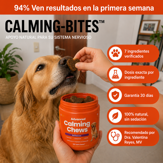 Apoyo de calma perruno en masticables