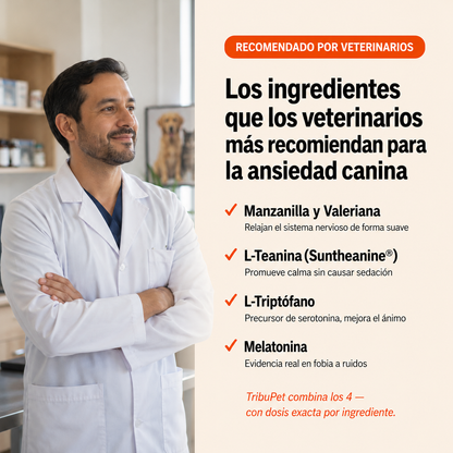 Soporte de calma perruno en masticables