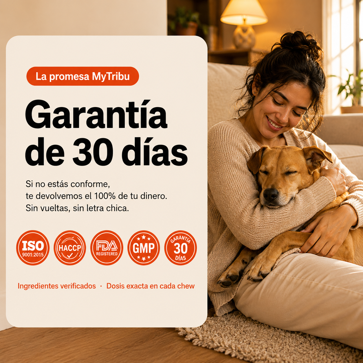 Apoyo de calma perruno en masticables