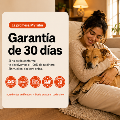 Apoyo de calma perruno en masticables